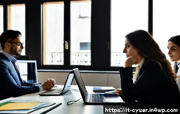 사이버 공격 대응을 위한 문화적 변화 필요성 - Photorealistic Italian cybersecurity team in a bright Milan office, diverse colleagues gathered arou...